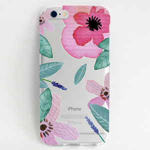 FLOWER MIX 2 - 예쁜디자인/ 아이폰 갤럭시 투명젤리케이스